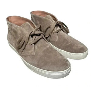 Vince Abe chukka suede Leather sneaker Platform Tan Round toe lining Size 11